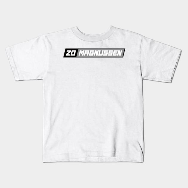 Kevin Magnussen 20 F1 Driver Kids T-Shirt by petrolhead